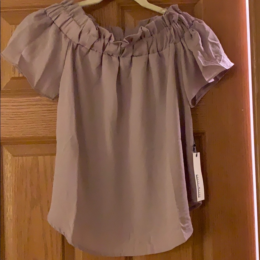 Lavender size small off the shoulder top